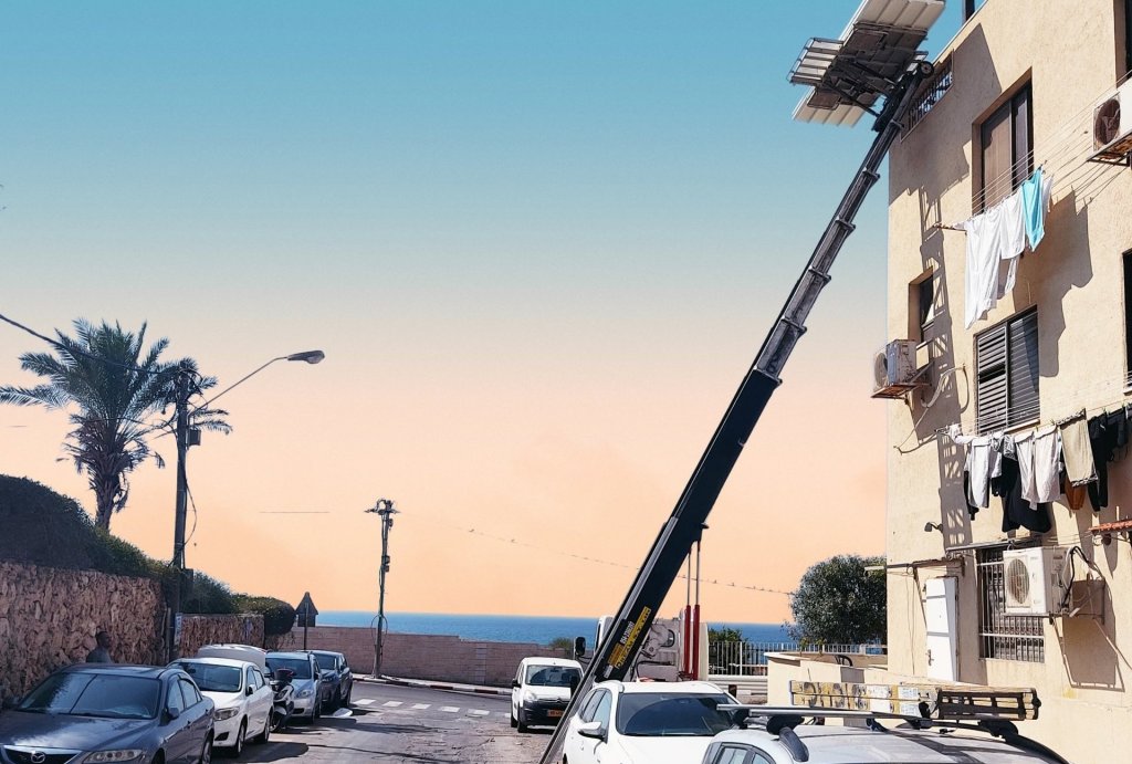 מנוף הרמה בתל אביב